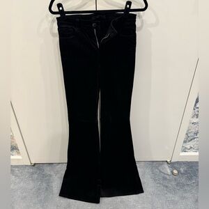 J Brand Black Valentina Flared Pants